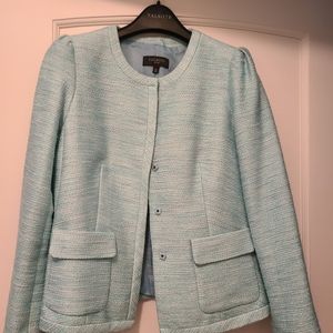 Light blue tweed jacket 8P
